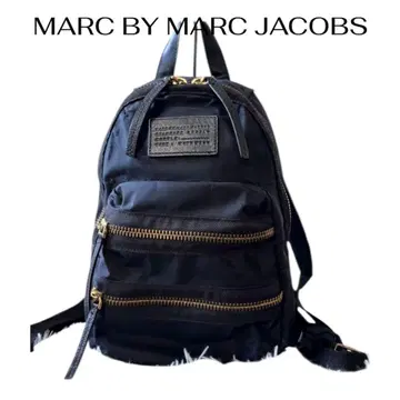 MARC BY MARC JACOBS 백팩 골드 지퍼 블랙