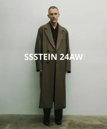 ssstein MAXI-LENGTH PEAKED LAPEL COAT