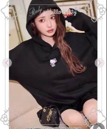 Rady 키티 후드티 블랙 사이즈 M