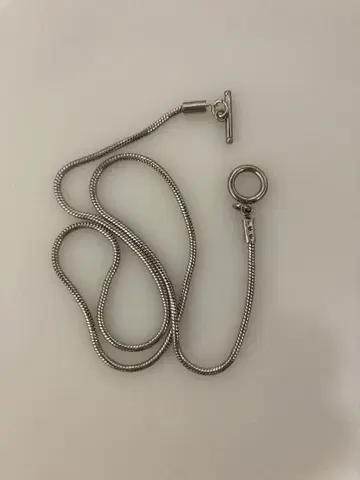 스네이크 체인 목걸이 실버