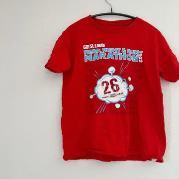 반팔 티셔츠 티셔츠 빨간색 레드 상의 여름옷