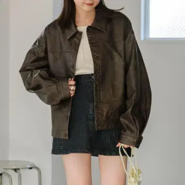 kastane/가죽 BIG 포켓 자켓