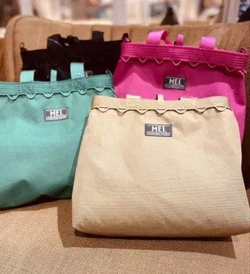 미사용품 MEI 메이 2way 미니 숄더 토트 쇼킹 핑크