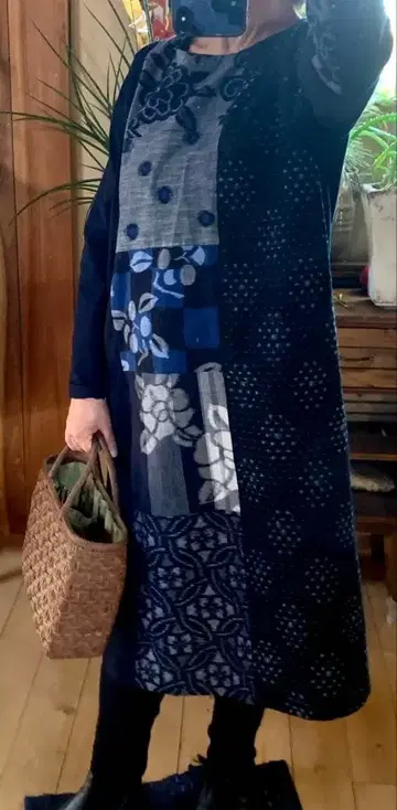 쿠루메가스리 A라인 원피스