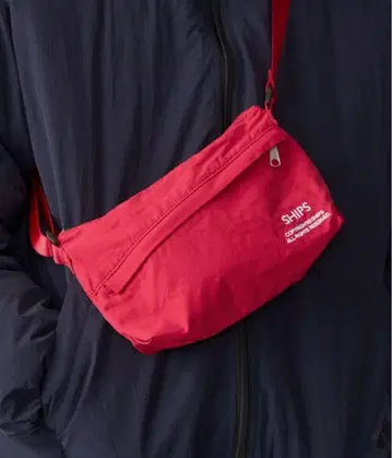 [ 새상품 미사용 ] SHIPS 60/40 크로스 미니 숄더 백 레드