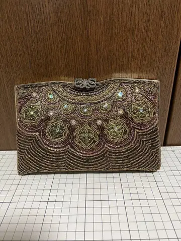 [빈티지] 비즈 자수 파티 백