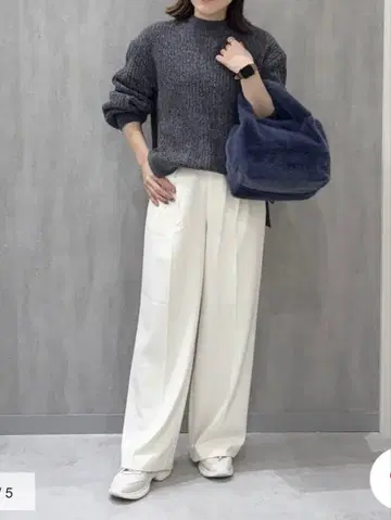 ANY 속기모 와이드 팬츠