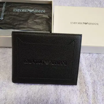EMPORIO ARMANI 블랙 접이식 지갑 아르마니 미사용품.