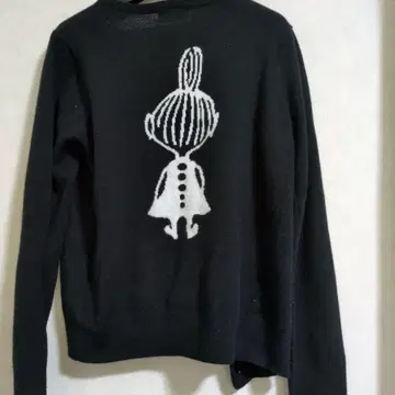 리틀 미이 블랙 니트 긴팔 가디건