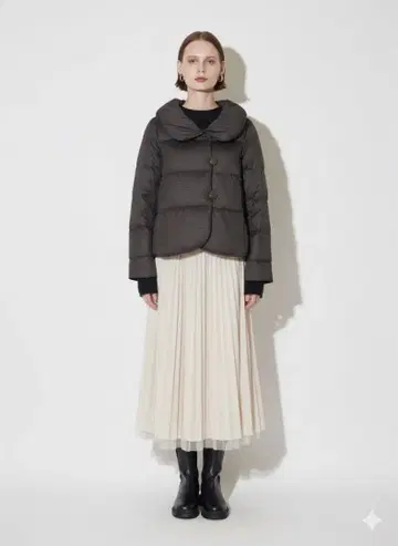 Style.com 다크 그레이 다운 자켓