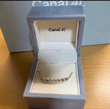Canal 4C 실버 스톤 팔찌
