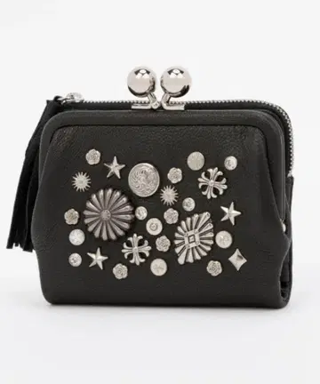 페르케 perche 멀티 스터드 가마구치 이단 접이식 지갑