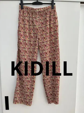 KIDILL 꽃무늬 플리츠 팬츠 이지 팬츠