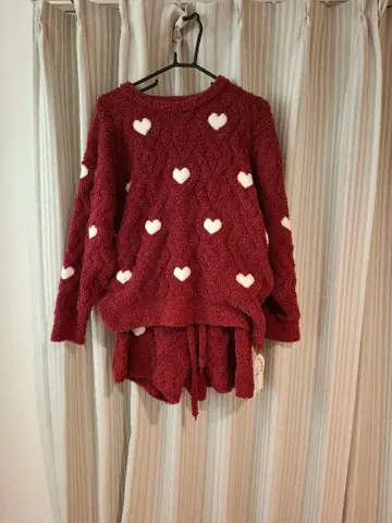 gelato pique 젤라또피케 하트 아란 풀오버 상하의 세트