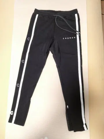 CRONOS 블랙 조거 팬츠