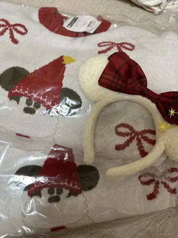 [ 당일 발송 ] 릴 린 린 크리스마스 니트 x 2, 머리띠 세트