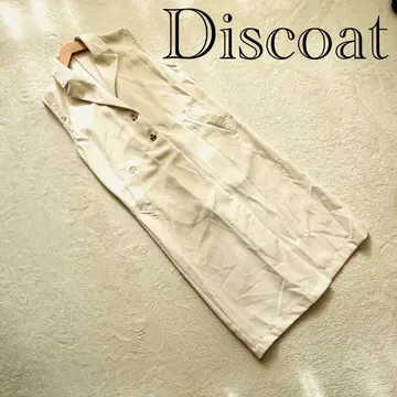 고품질 봄/가을 Discoat [ M ] 롱베스트 아이보리 얇은 소재