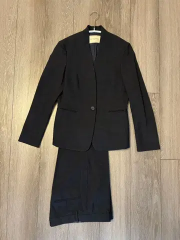 유나이티드 애로우즈 팬츠 수트 셋업 노카라 자켓