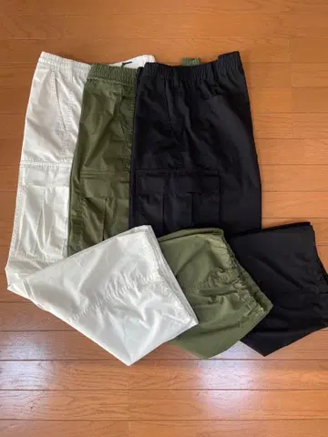 GU 와이드 카고 팬츠 3개 세트 XL