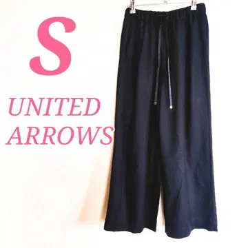 UNITED ARROWS 네이비 와이드 팬츠 S 이지 팬츠 릴랙스
