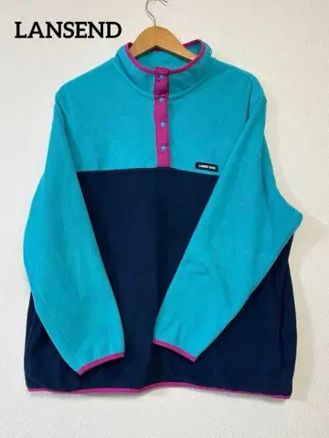 LANSEND 스냅 T 플리스 풀오버 LL~3L 헤리티지