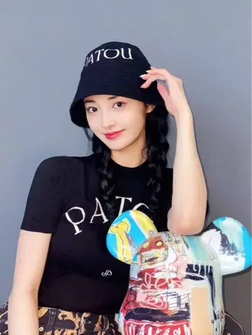 [새상품급] 파투 PATOU 모자 코튼 파투 버킷햇 한국 블랙