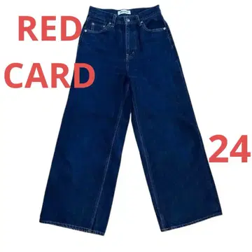 RED CARD 플라스테 와이드 데님 87470p 24인치 데님 팬츠
