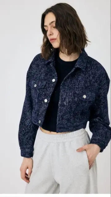 MOUSSY SHORT TUWEEDY JACKET