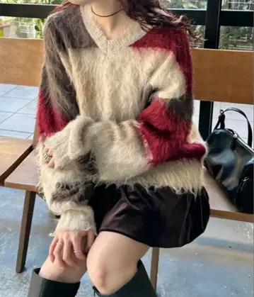 [ Kastane ] 샤기 패턴 니트