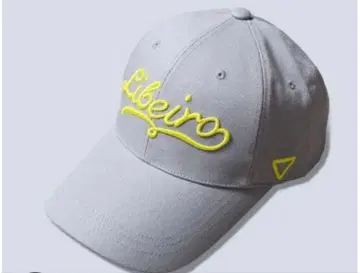 LIBEIRO 로고 자수 캡 남녀 공용 그레이