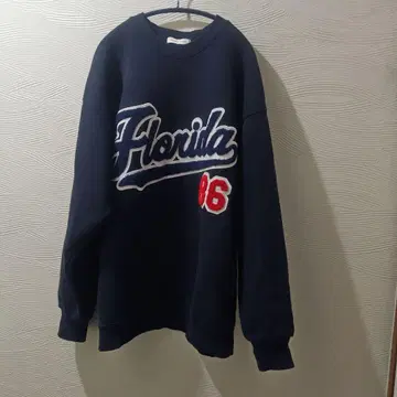 플로리다 자수 트레이닝복 네이비 86 빅 실루엣