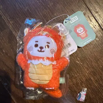 BT21 쿠키 봉제 인형 오렌지 약 15cm