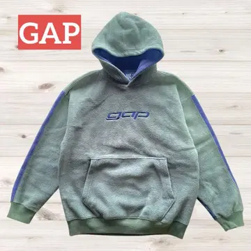GAP 플리스 후드티 올리브 그린 네이비
