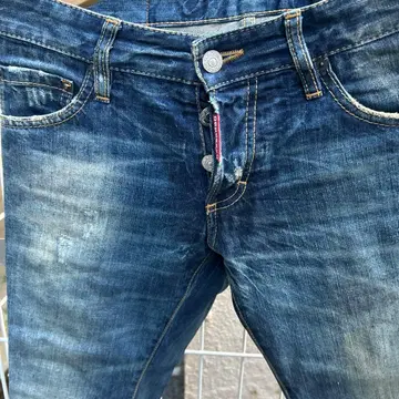 Dsquared2 다크 블루 슬림핏 데님