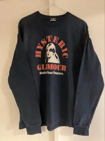 HYSTERIC GLAMOUR 긴팔 티셔츠 L 네이비
