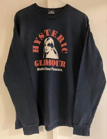 HYSTERIC GLAMOUR 긴팔 티셔츠 L 네이비