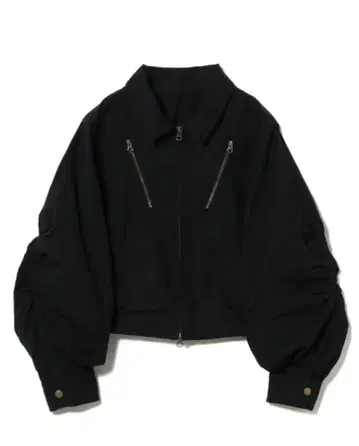 maturely / 코튼 실크 지퍼 블루종 beams boy