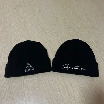 HUF 하프 비니 니트 모자 2세트