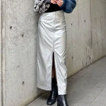 [ 새상품급 ] MURUA*멀티 웨이 내로우 인조 가죽 스커트