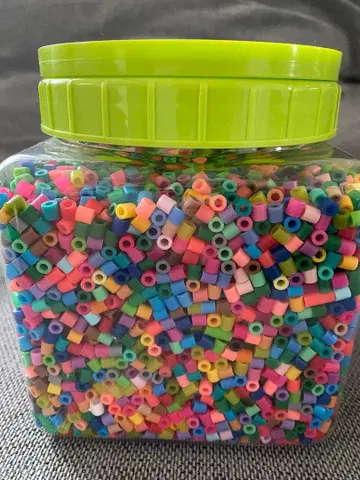 펄러비즈 다색 세트 투명 용기 포함 플러스 기타 세트