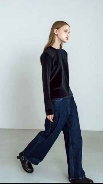 soyy. velourT long 네이비 size 0