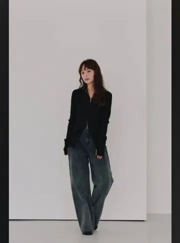 Hella 헤라 그라데이션 데님 블랙 38