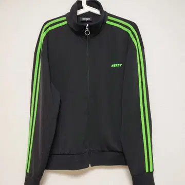 NERDY 집업 자켓 M 블랙/그린