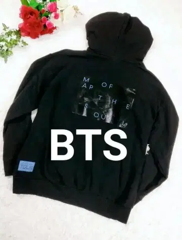 [레어] BTS MAP OF THE SOUL 후드티 블랙 양면 프린트