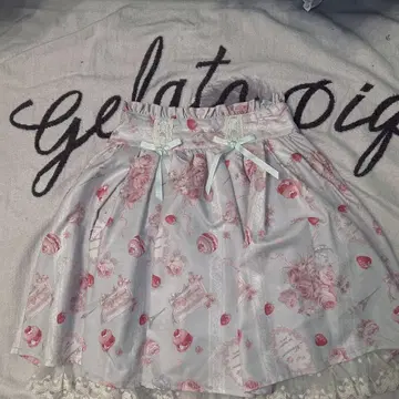 미사용 새상품 마카롱 부케 패턴 스커트 lizlisa