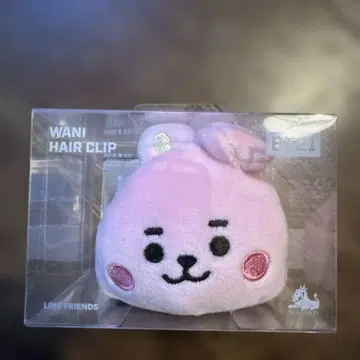 BT21 WANI 헤어 클립 핑크