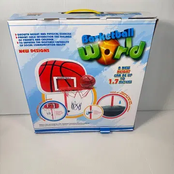 어린이용 바스켓 골 세트 높이 조정 가능 실내외 OK 1.7m