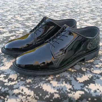 CAPPS 광택 있는 블랙 서비스 슈즈 약 29.0cm