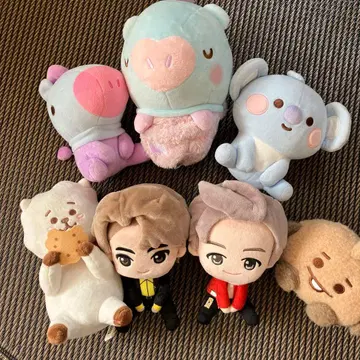 BTS 캐릭터 봉제 인형 7개 세트