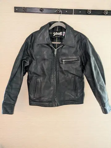 Schott 가죽 싱글 라이더 자켓 사이즈 40